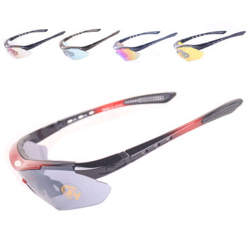 防彈戶外運(yùn)動(dòng)騎行眼鏡 五色鏡片可換與開(kāi)車偏光功能的全能選擇